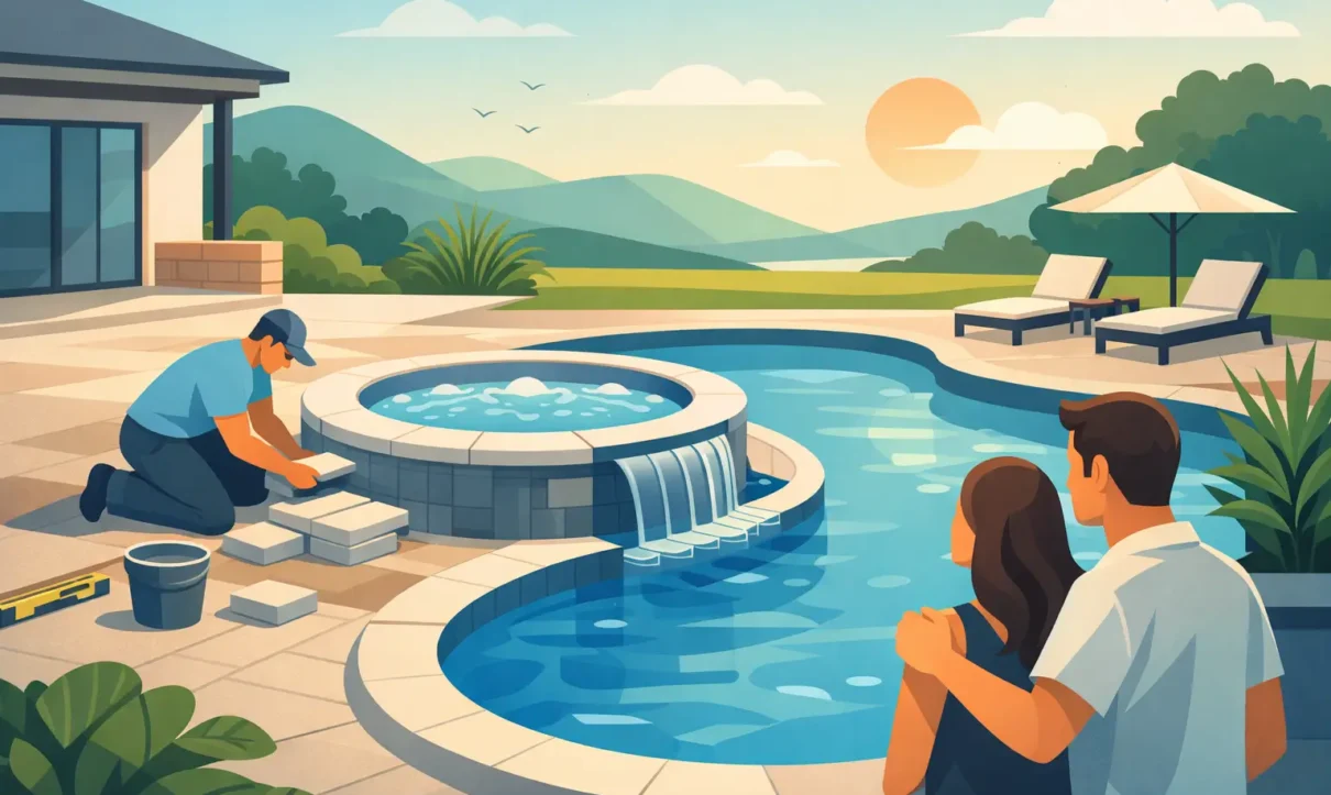 Adding a Spa to an Existing Pool the Right Way