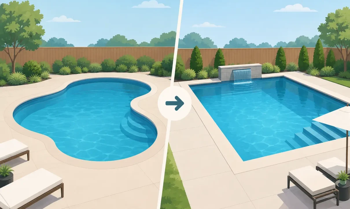 Pool Shape Conversion for a Better Backyard