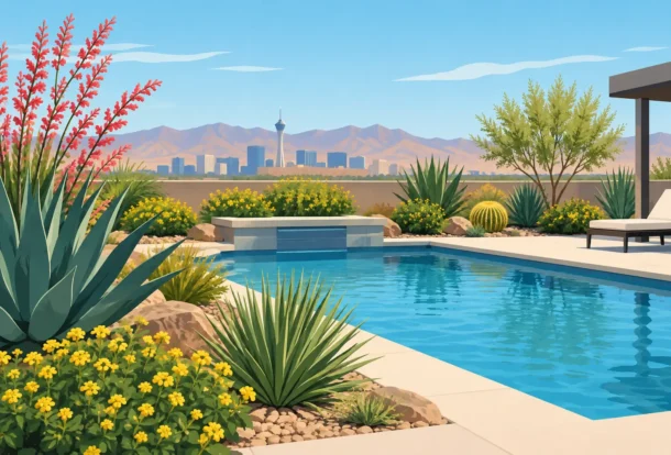 12 Best Drought Tolerant Pool Plants for Las Vegas