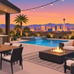 A Backyard Entertaining Layout for Las Vegas
