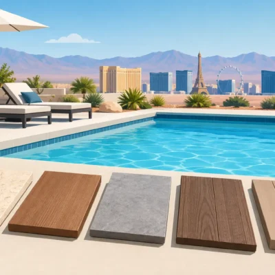 Best Pool Decking Materials for Las Vegas Homes