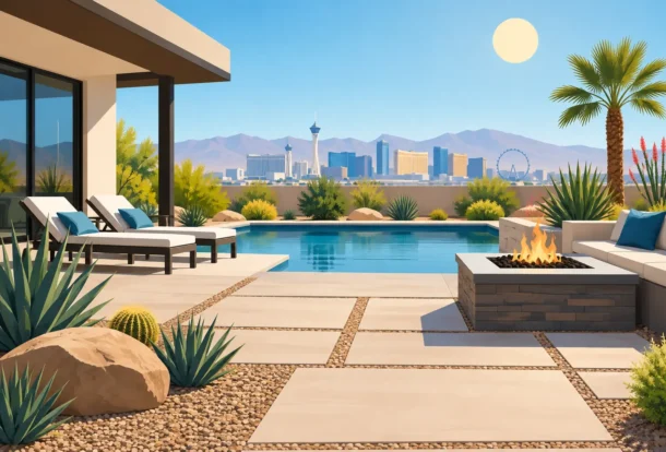 Las Vegas Hardscapes That Work in Desert Heat