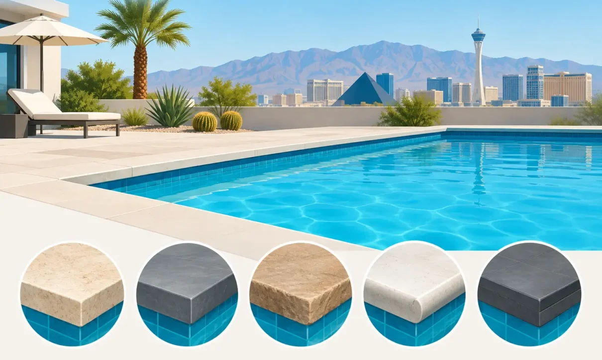 What Are Pool Coping Options for Las Vegas - Laguna Pools & Spa What Are Pool Coping Options for Las Vegas?